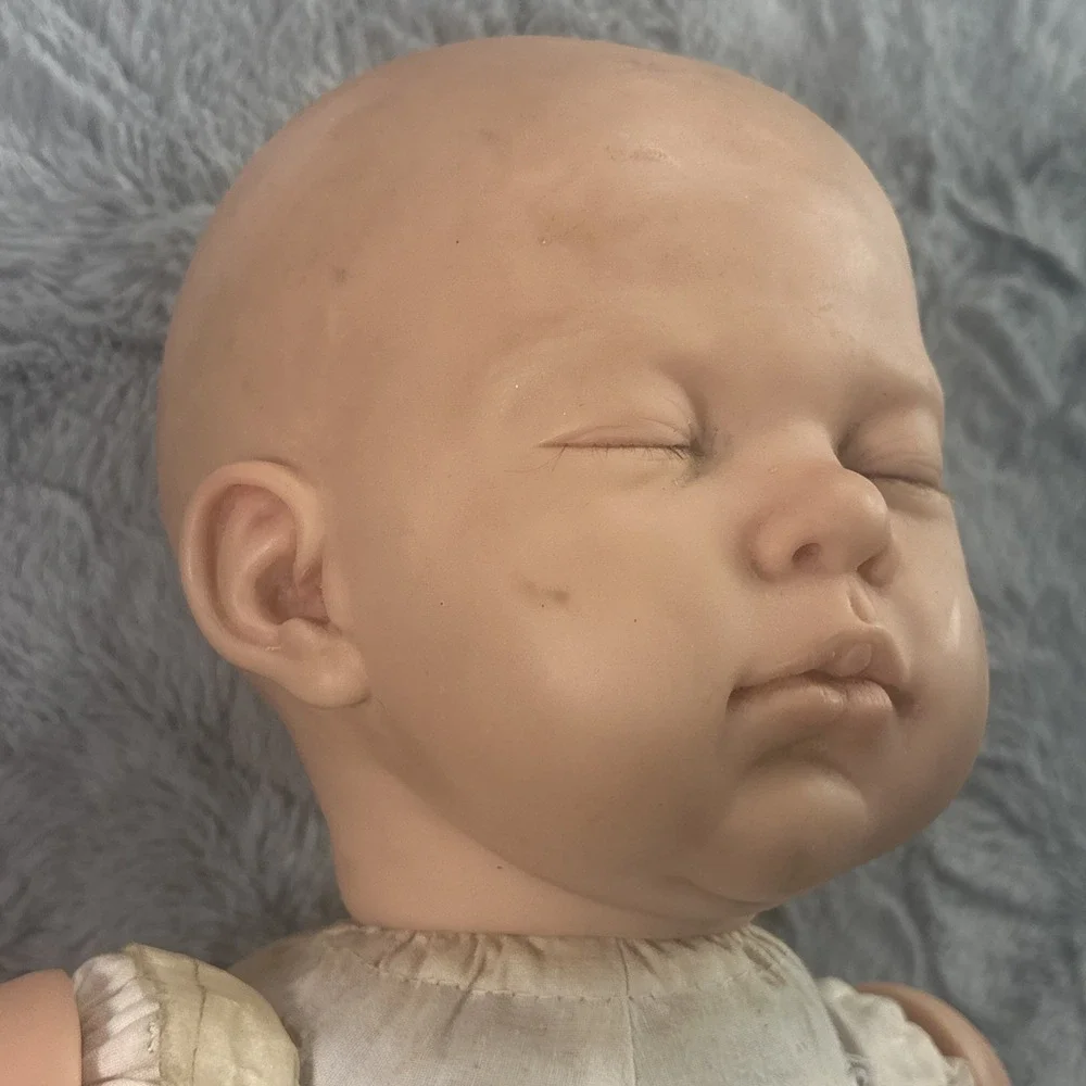Nines d'Onil Spain Sleeping Baby Doll Cloth Body Vinyl Limbs For Parts Repair